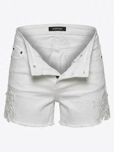 KOROSHI Jeans alb