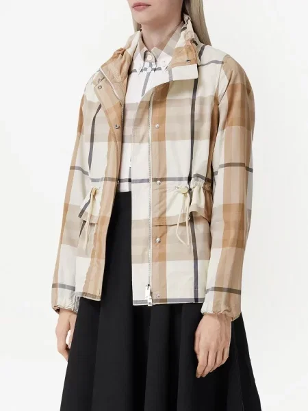 Карирано яке Burberry с принт