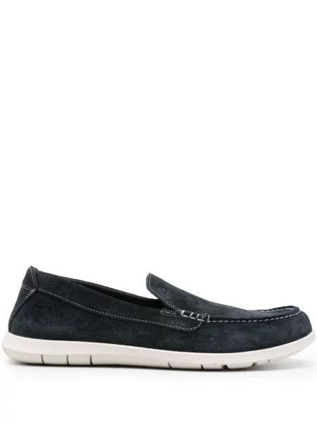 Pantofi loafer Clarks din piele de căprioară albastru