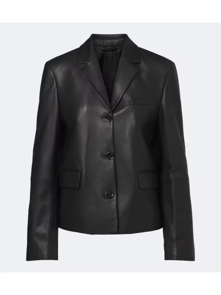 Sacou Toteme din piele negru