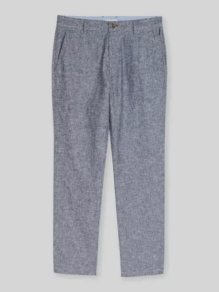 Chinosy o kroju regular fit z mieszanki lnu i bawełny Tom Tailor
