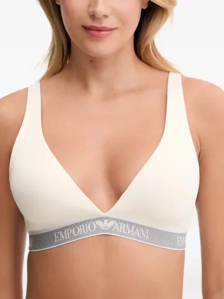 Sutien triunghi Armani Exchange cu autograf