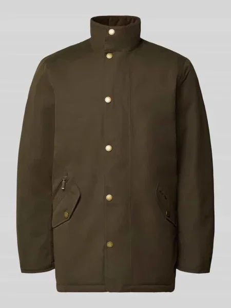 Kurtka funkcyjna o kroju regular fit ze stójką Barbour oliwkowa