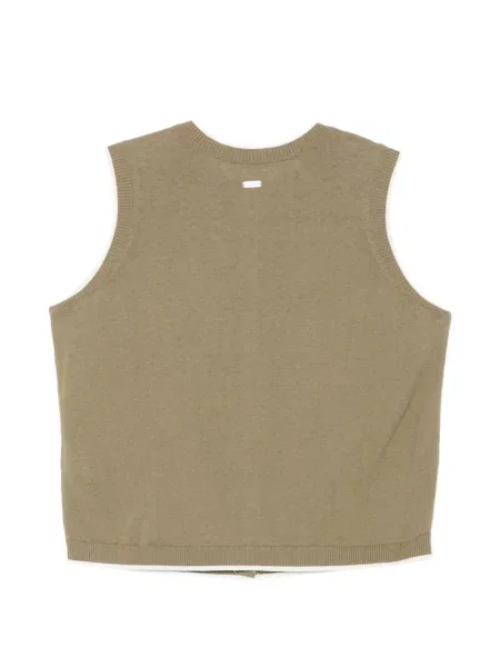 Vestă Barbour tricotate verde