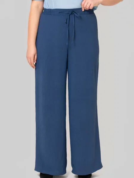Штани повсякденні All Posa віскоза/поліестер синій