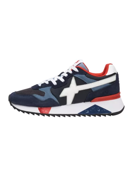 Sneakersy W6yz zamszowe niebieskie