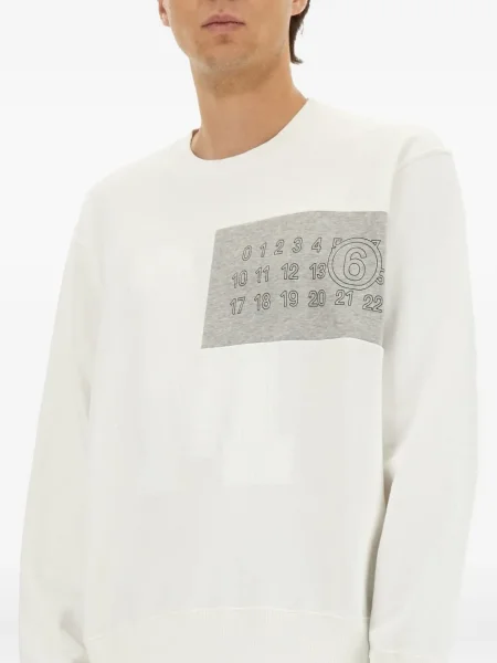 Hanorac Mm6 Maison Margiela alb