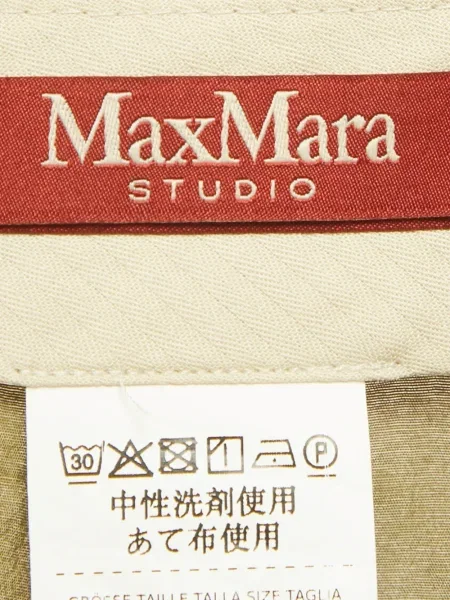 Pantaloni Max Mara din crep verde