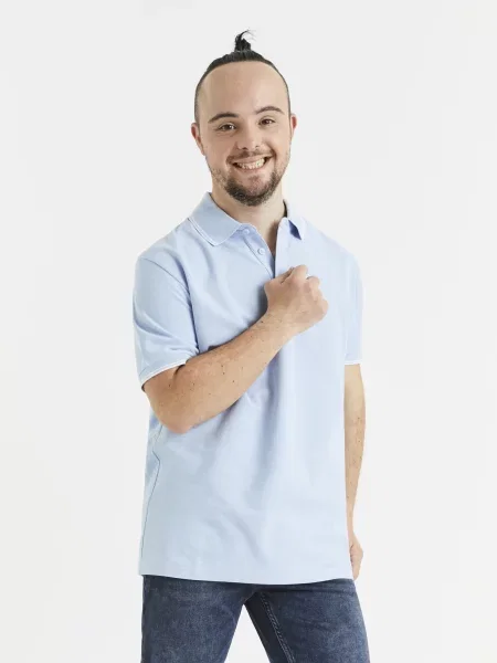 Tricou polo Celio alb