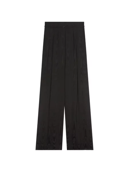 Cu centură pantaloni Dries Van Noten negru