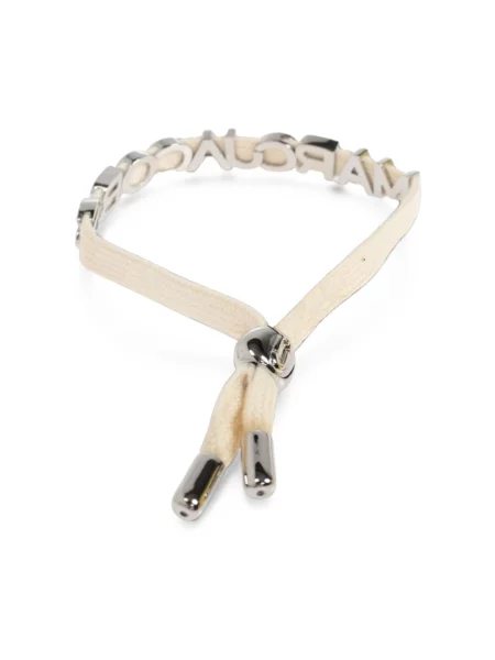 Bransoletka Marc Jacobs z logo biała