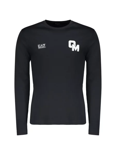 Raštuotas ilgas marškinėliai Ea7 Emporio Armani mėlyna