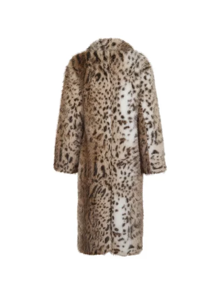Raštuotas paltas Sword leopardinis dvieiliai ruda