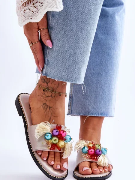 Copati S. Barski kroglice rdeča