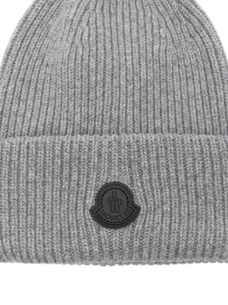 Căciulă Moncler cu autograf gri