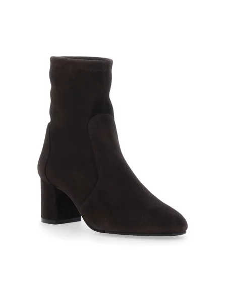 Botki Stuart Weitzman zamszowe brązowe