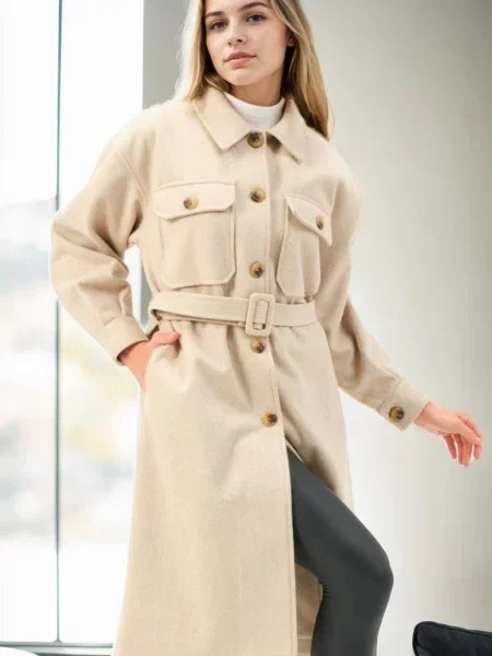 Płaszcz Dewberry z kamieniami