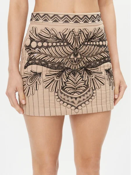 TWINSET Fustă mini bej