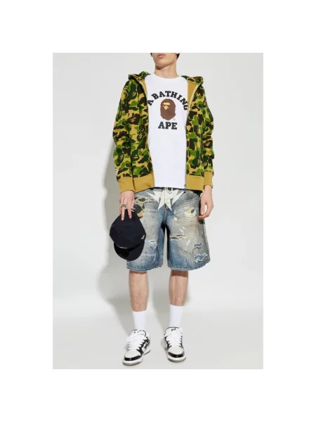 Koszulka A Bathing Ape® z logo biała