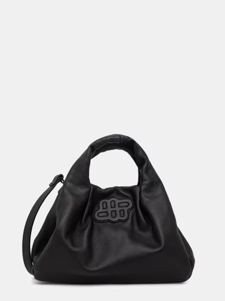 MUNTHE geantă de femei din piele LIXIA negru