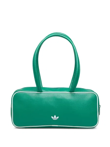 Długie legginsy Adidas z nadrukiem w paski niebieskie