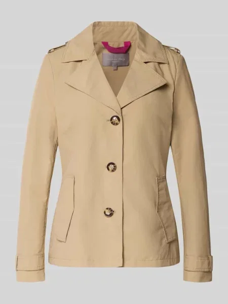 Kurtka w kroju regular fit z kołnierzem z połami Christian Berg Woman Selection