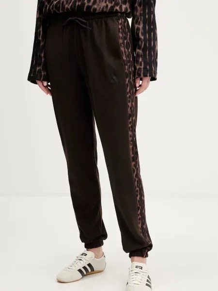 Sportski komplet Adidas s printom s leopard uzorkom smeđa