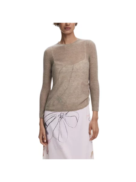 Sweter Desigual beżowy