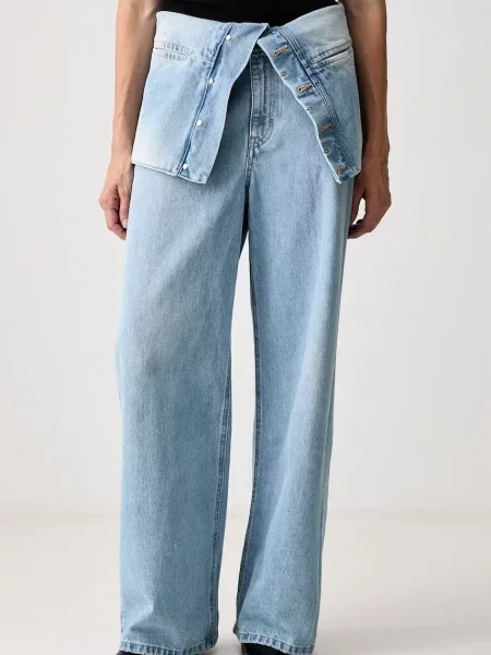 Axel Arigato Elva salopetă fără bretele din denim pentru femei