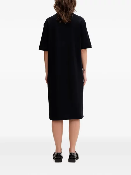 Rochie midi Fred Perry cu broderie negru