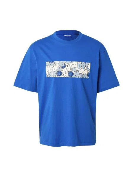 HUGO Tricou Nurix albastru