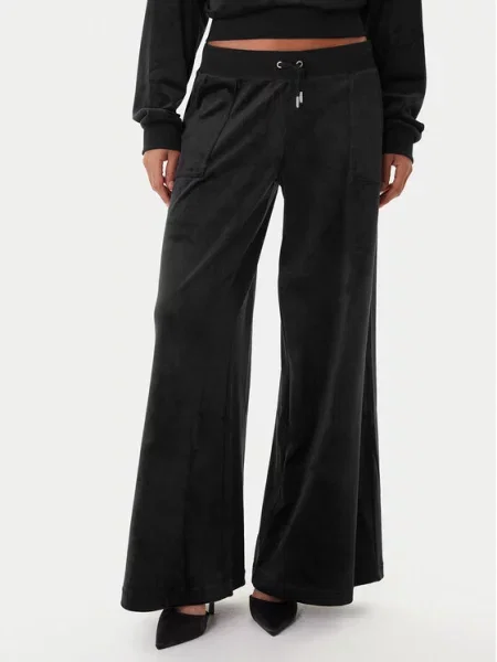 Juicy Couture Sportinės kelnės Yuka Wide Leg juoda