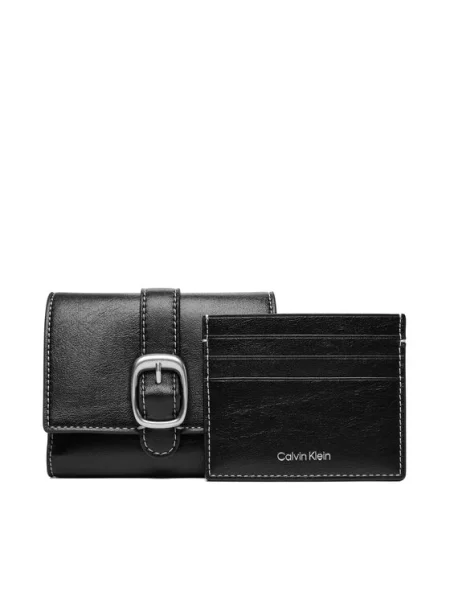 Novčanik Calvin Klein Buckle 2 In 1 Wallet crna
