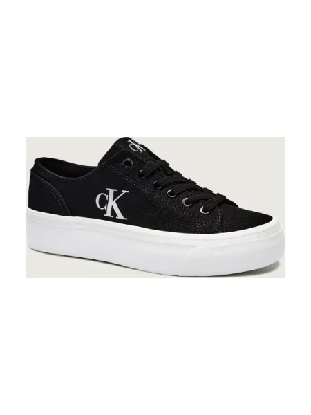 Calvin Klein Jeans Rövid szárú sportcipők / fehér fekete