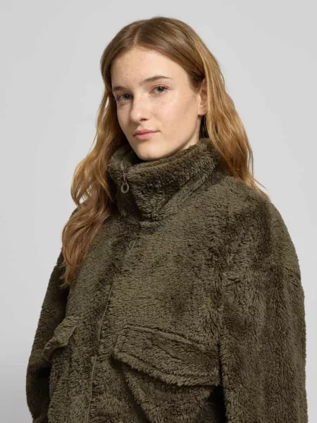 Kurtka z polaru o kroju loose fit ze stójką model „ANNA CONTACT” Only