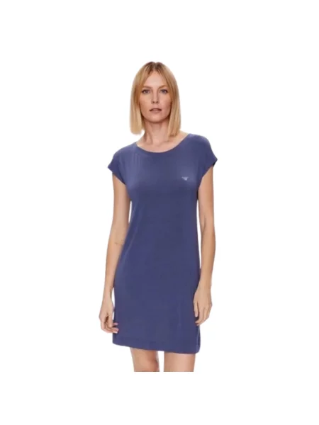 Sukienka jeansowa Emporio Armani niebieska