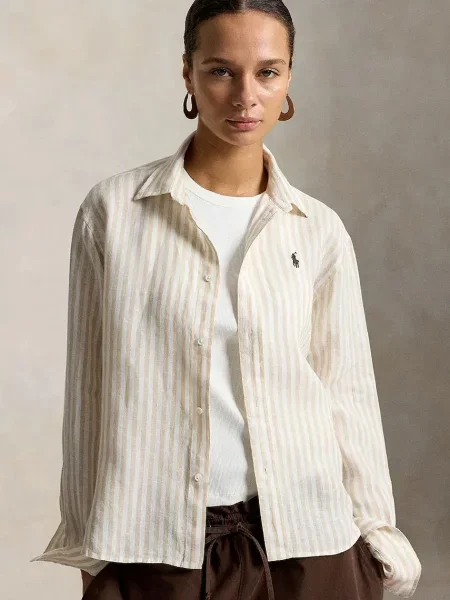 Koszula Polo Ralph Lauren beżowa
