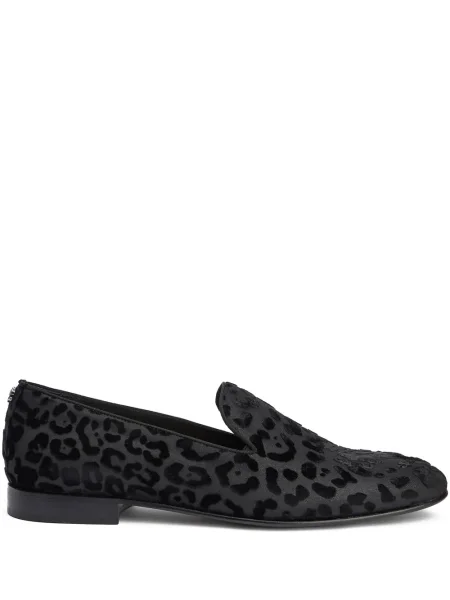 Loaferice Roberto Cavalli s leopard uzorkom crna