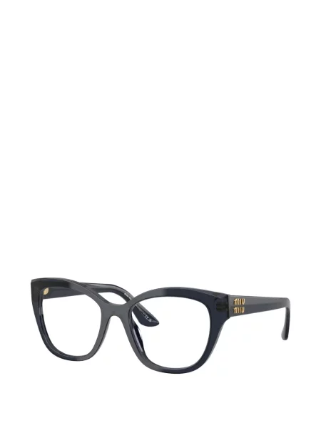 Слънчеви очила с котешки очи Miu Miu Eyewear черно