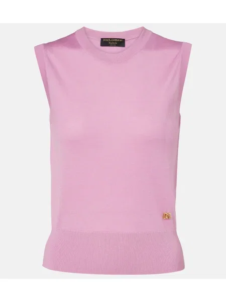 Vestă Dolce&gabbana de mătase roz
