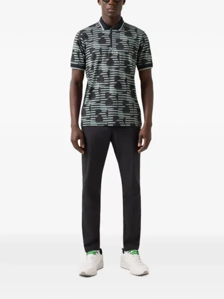 Tricou polo Bogner cu imagine verde
