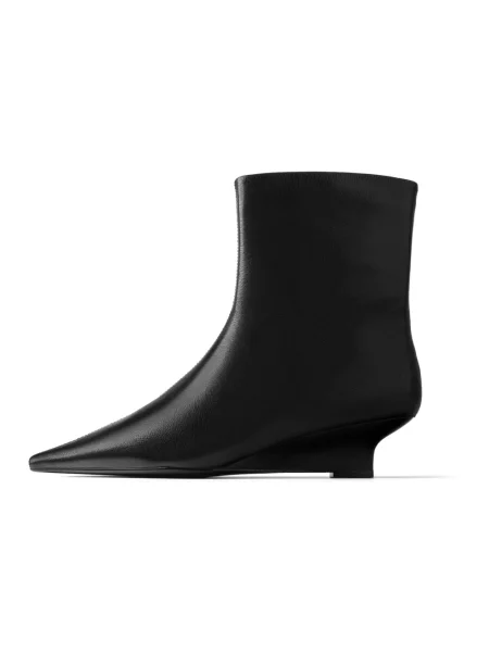 Buty do kostki L37 skórzane czarne