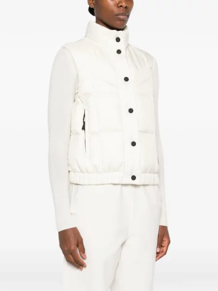 Matlasat vestă Moncler Grenoble alb