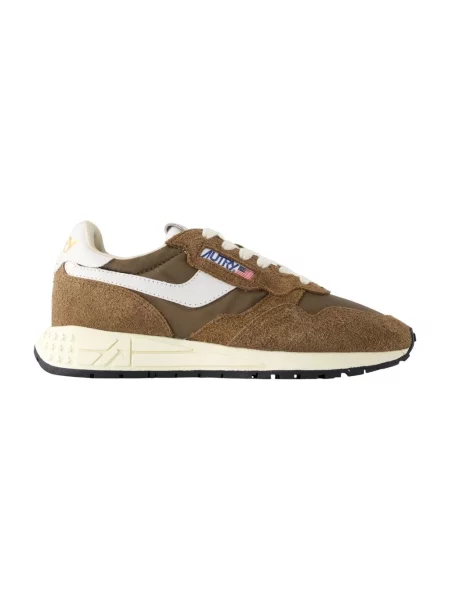 Sneakersy Autry brązowe