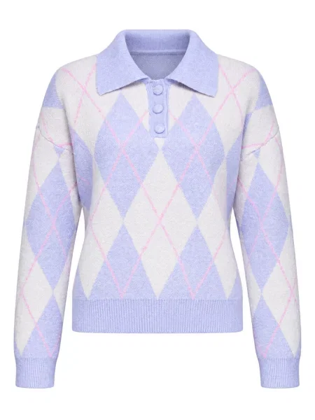 Ombre Megztinis violetinė-mėlyna mėlyna