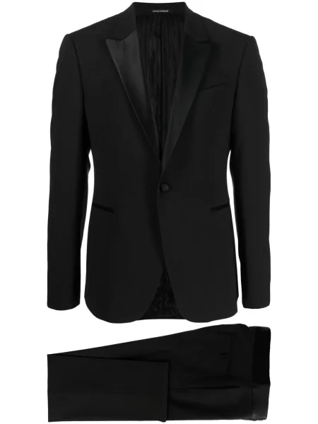 Odgovarati jednoredni odijelo Emporio Armani crna