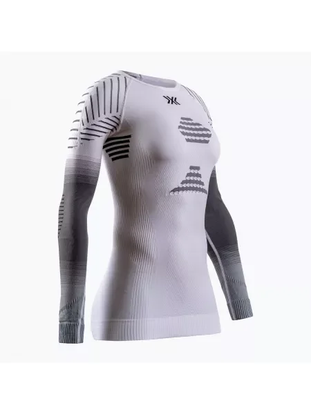 Tricou termoactiv X-Bionic Invent Fx pentru femei alb/gri/gri deschis alb