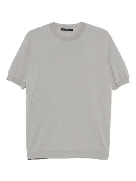 Tricou Low Brand cu decolteu rotund scurt gri