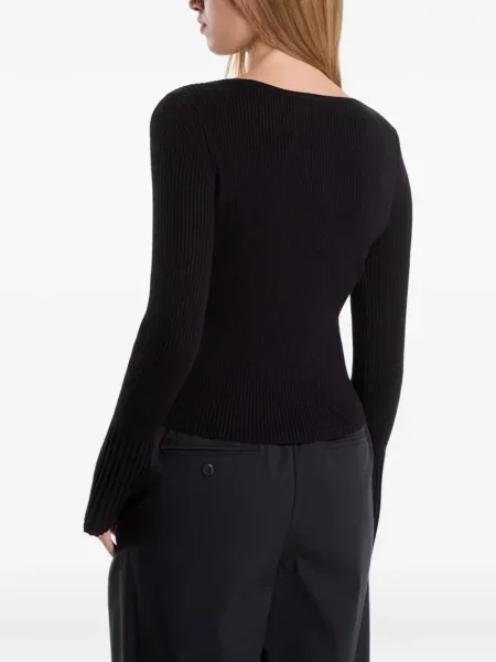 Svetr Karl Lagerfeld Jeans s autogramem černý