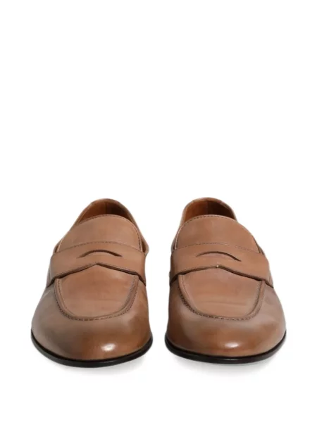 Loafersy Brunello Cucinelli wsuwane brązowe